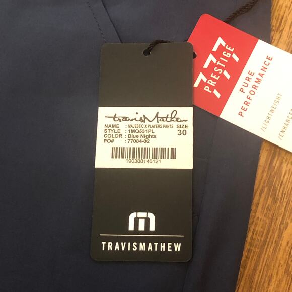 Travis Mathew Majestic X Players Pants in Blue Nights Size 30 - Picture 11 of 11